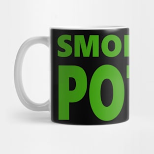 SMOKE POT - green vintage Mug